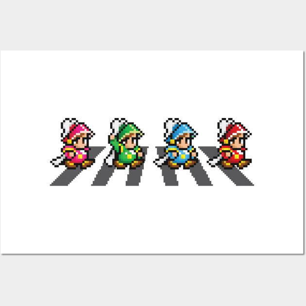 Final Fantasy: Onion Knights Crossing Wall Art by inotyler